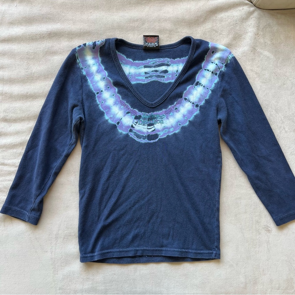 2000s Harley Davidson tie dye retro T Shirt